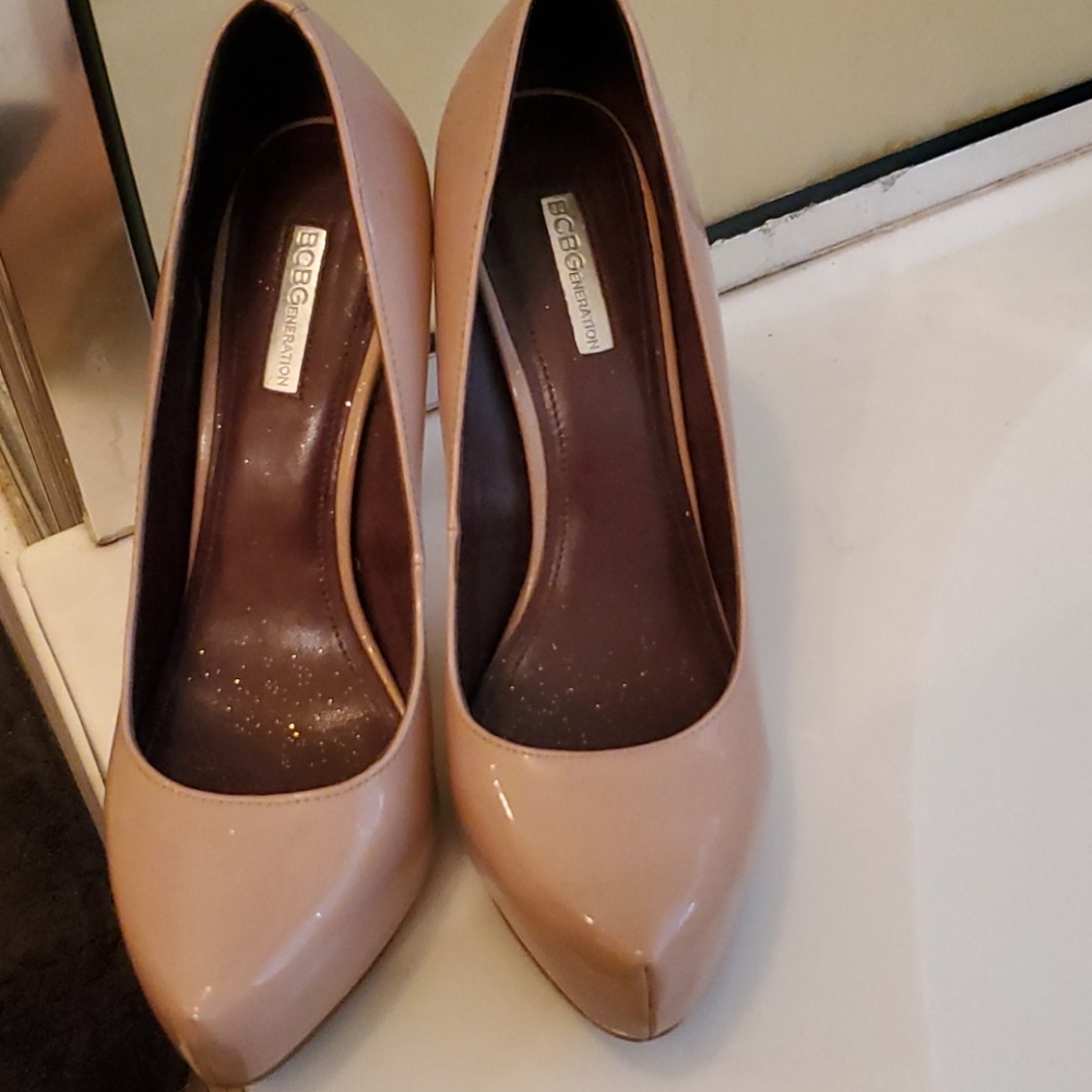 BCBG Nude heels